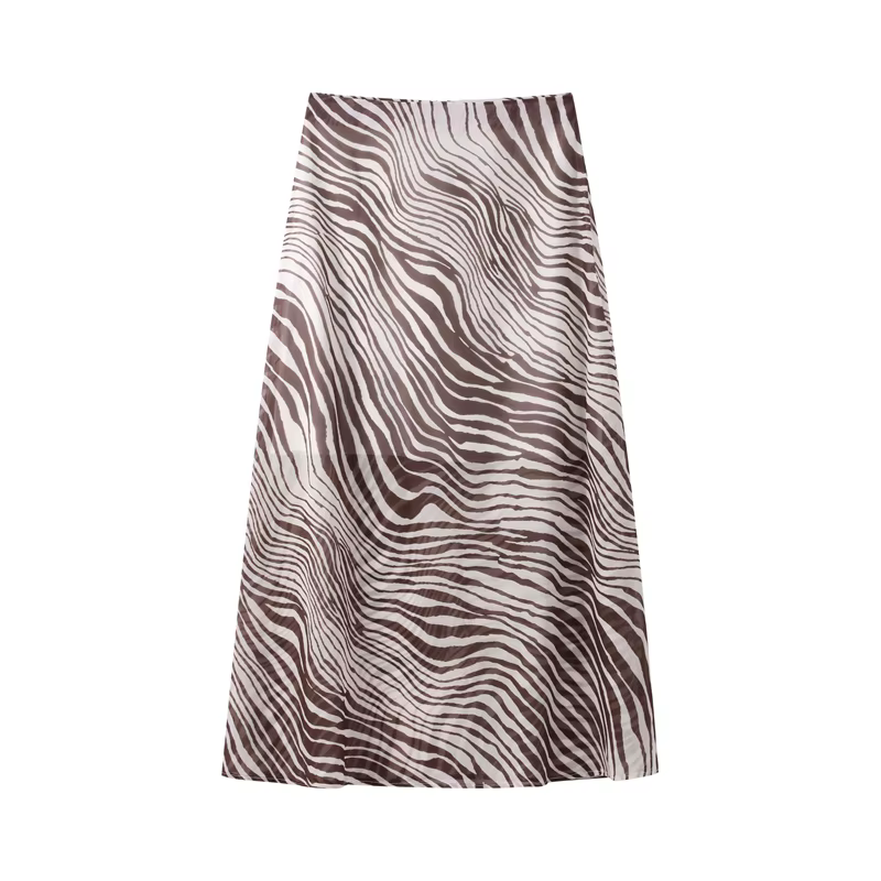 Ensemble jupe plissée marron chic pour femmes, style bohème, manches bouffantes, pull court, chemises, paquet de hanches, jupe courte, costume de plage de vacances, 2 pièces