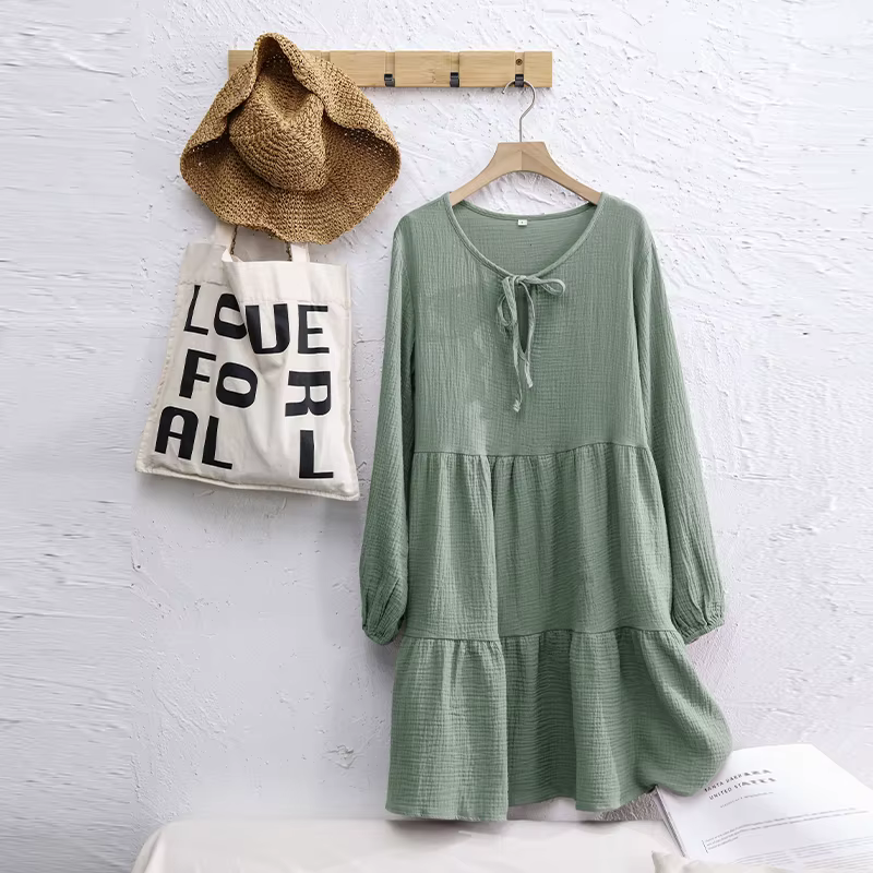 Robe en mousseline 100% coton pour femmes