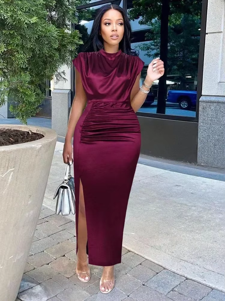 Robes bordeaux grande taille 4XL