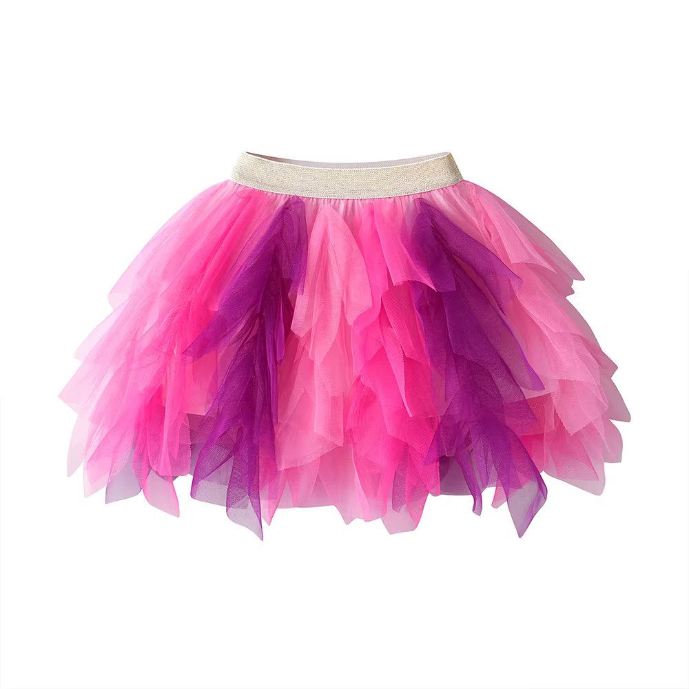 VIKITA filles gâteau jupes enfants maille irrégulière Tulle couches Tutu jupe