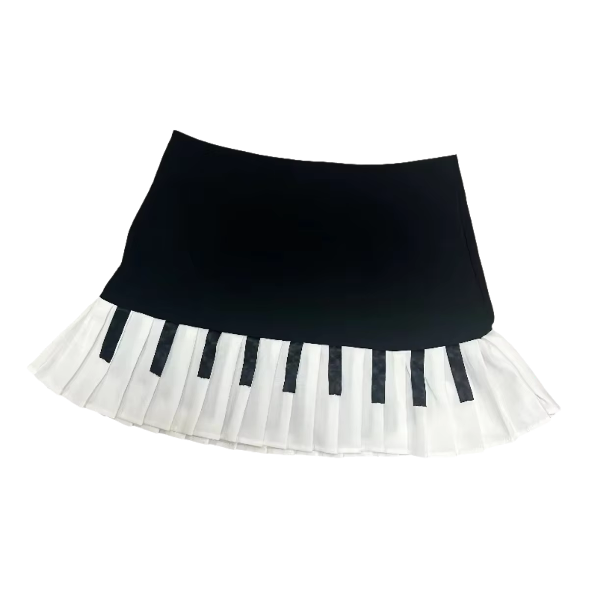 Jupe de Piano Vintage noire et blanche pour femmes