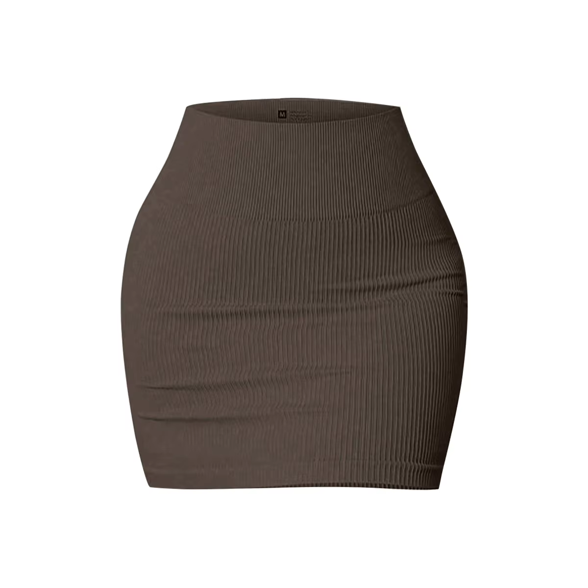 Jupe mini sans couture unie pour femme