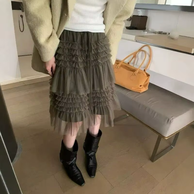 Jupe en maille française pour femme