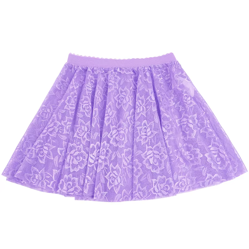 Jupe de Ballet en Dentelle pour Fille, Taille artificiel astique, Mini Robe Courte, Costumes de brevpour Enfants