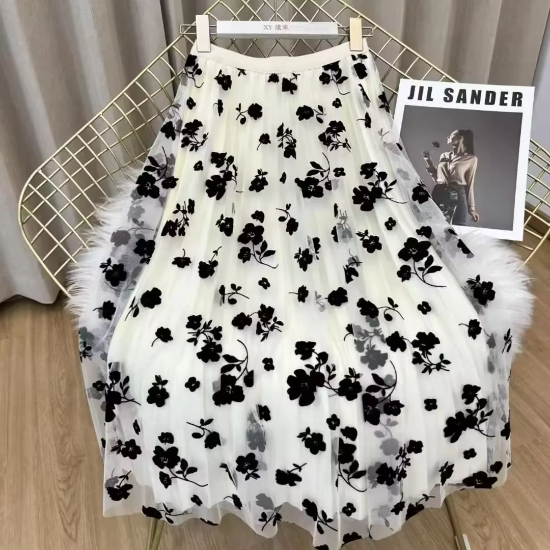 Jupe en maille coréenne pour femme