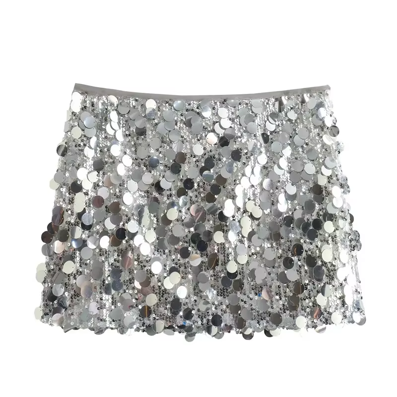 Dames Paillettes Mini Jupe Femmes Sexy De Luxe Taille Haute Jupes Femme D'été Femmes Jupes Streetwear Paillettes Jupe Courte Femme