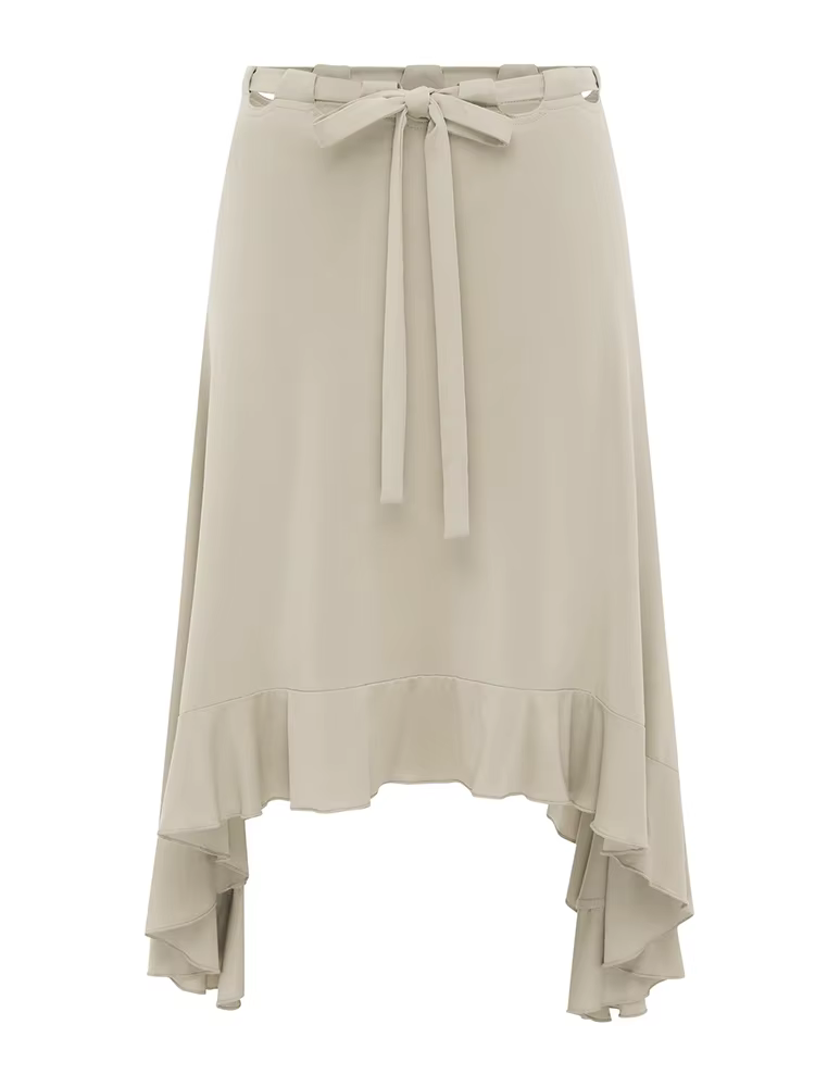 Jupe courte asymétrique à volants Tornova style vintage décontracté pour femmes été et soirées occasions spéciales
