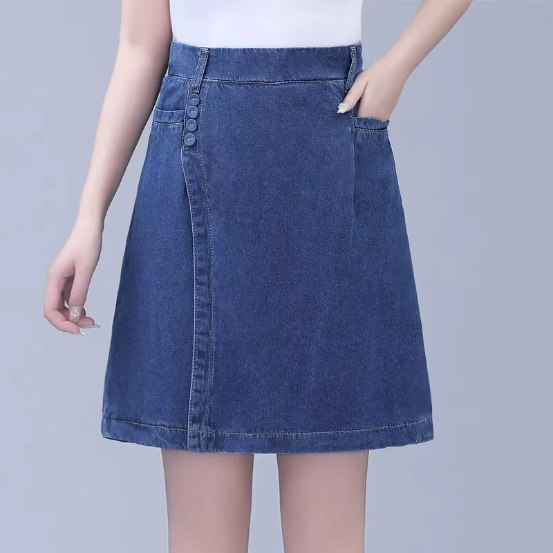 Nouveau short ample taille haute décontracté en jean pour femmes été 2026 shorts jupes confortables polyvalents pour femmes