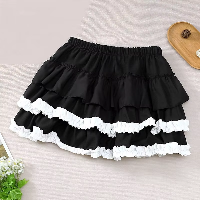 Femmes jupe courte noire Style Preppy japonais