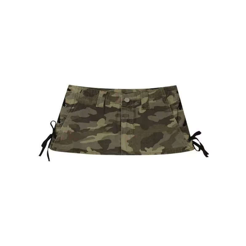 Jupe courte moulante effet vieilli camouflage style Spice Girl pour femme