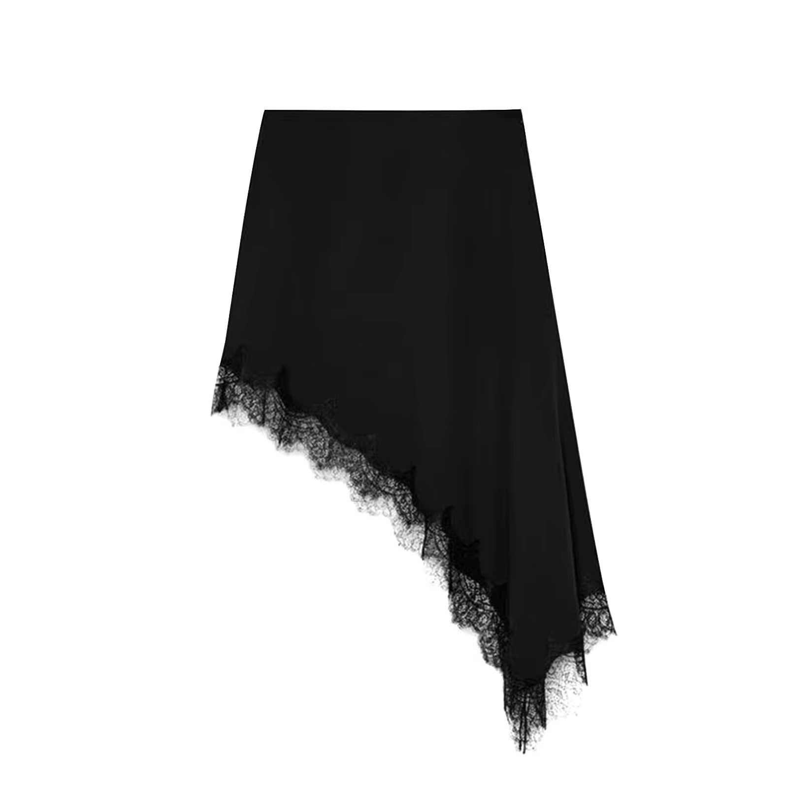 Jupe femme élégante en polyester doux avec dentelle pour fêtes et soirées spéciales