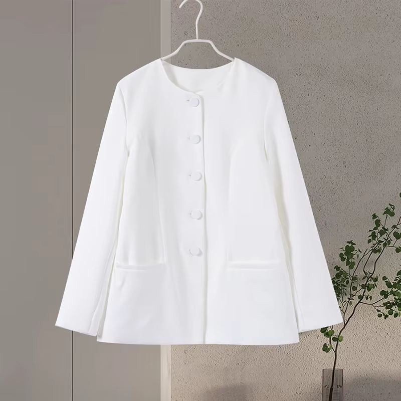 Mini jupe trapèze à boutonnage simple pour femmes