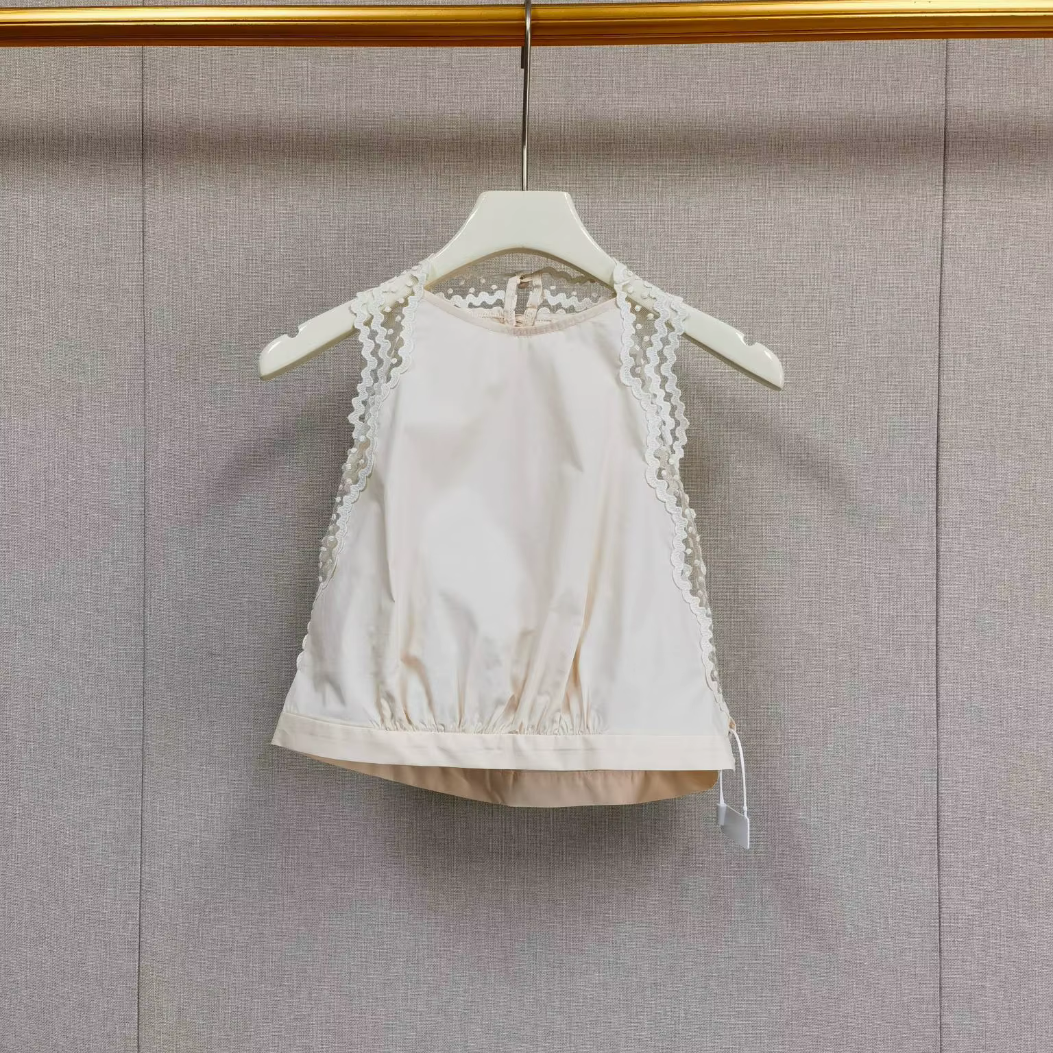 Jupe mi-longue évasée à taille haute femme décontractée en coton avec bordure en dentelle pour printemps été occasions estivales
