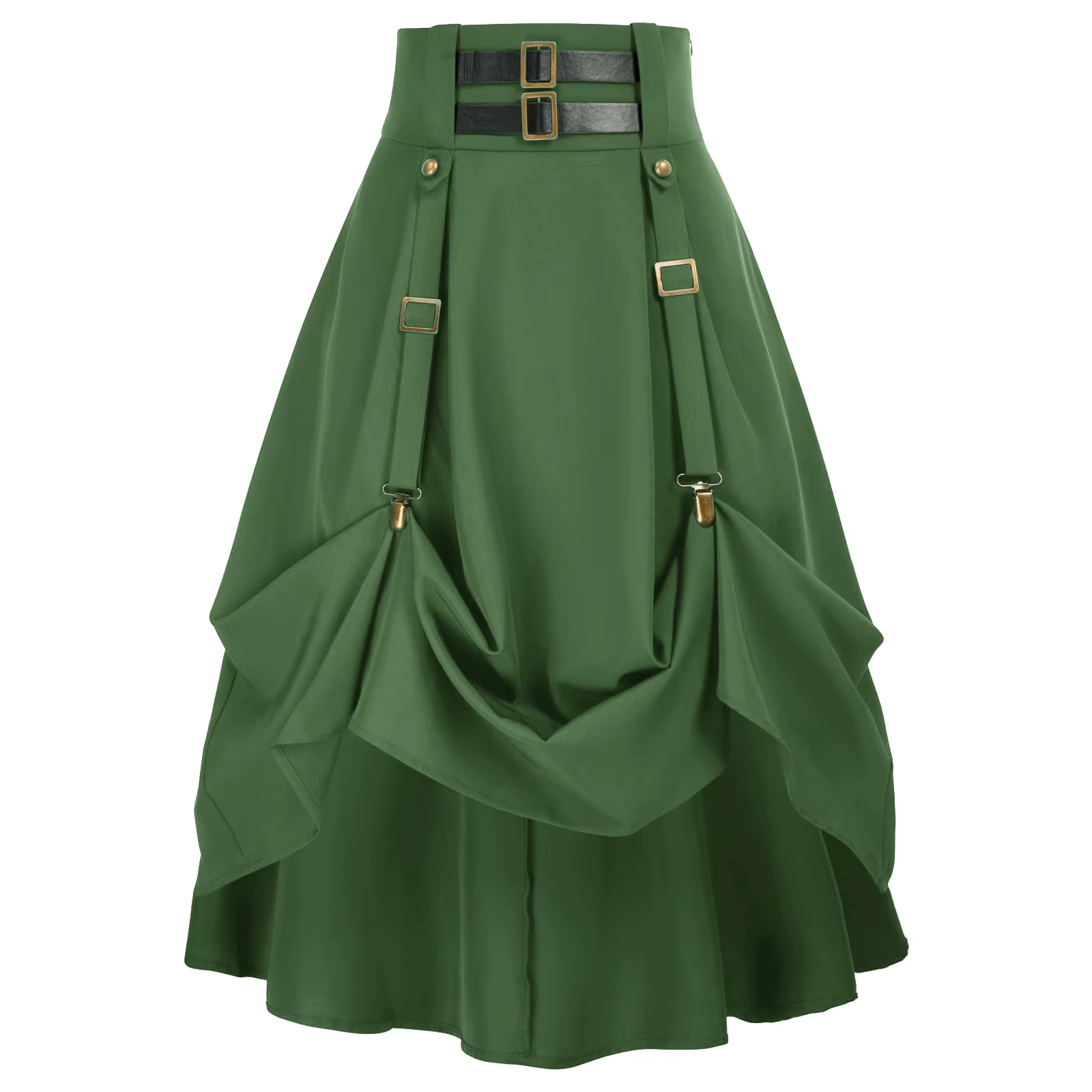 Jupe gothique steampunk pour femmes jupe médievale victorienne haute et basse festival renaissance occasion quotidienne style punk halloween